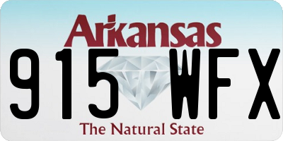 AR license plate 915WFX