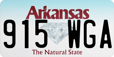 AR license plate 915WGA