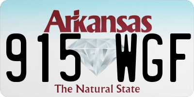 AR license plate 915WGF