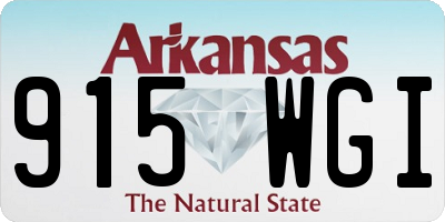 AR license plate 915WGI