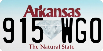 AR license plate 915WGO