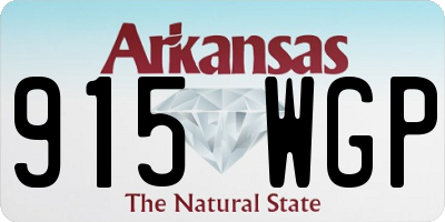 AR license plate 915WGP