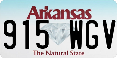 AR license plate 915WGV