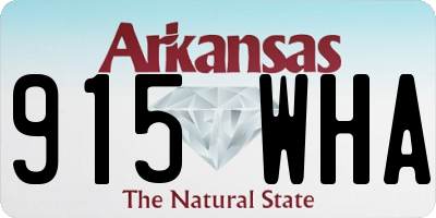 AR license plate 915WHA
