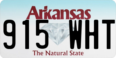 AR license plate 915WHT