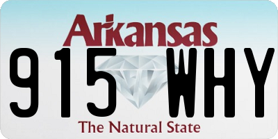 AR license plate 915WHY