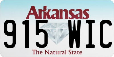 AR license plate 915WIC