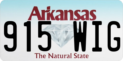 AR license plate 915WIG