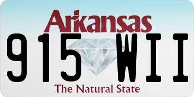 AR license plate 915WII