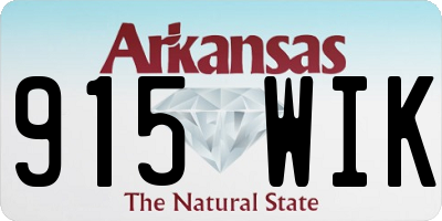 AR license plate 915WIK