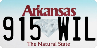 AR license plate 915WIL
