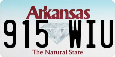 AR license plate 915WIU