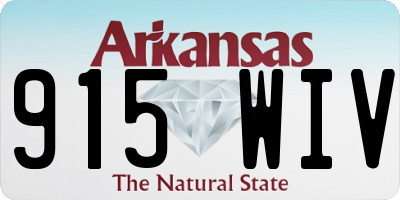 AR license plate 915WIV