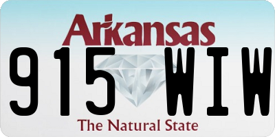 AR license plate 915WIW