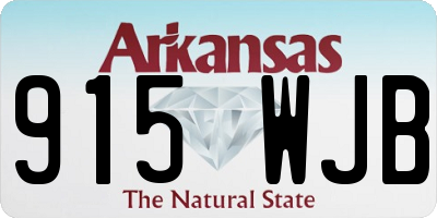 AR license plate 915WJB
