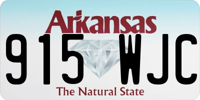 AR license plate 915WJC