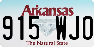 AR license plate 915WJO