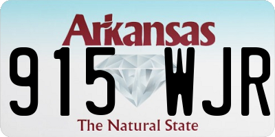 AR license plate 915WJR