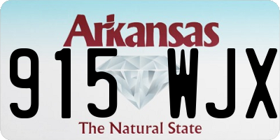 AR license plate 915WJX