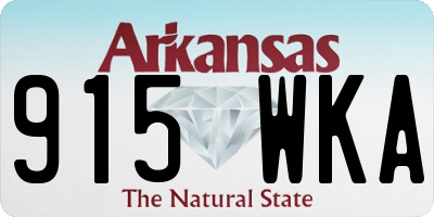 AR license plate 915WKA