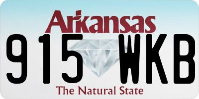 AR license plate 915WKB