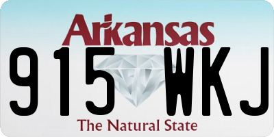 AR license plate 915WKJ