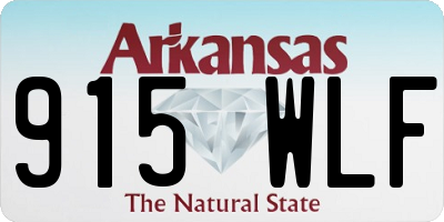 AR license plate 915WLF