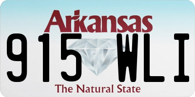AR license plate 915WLI