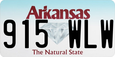 AR license plate 915WLW