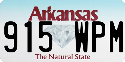 AR license plate 915WPM