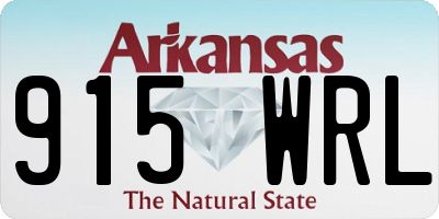 AR license plate 915WRL