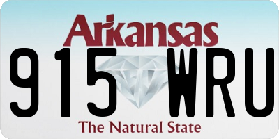 AR license plate 915WRU