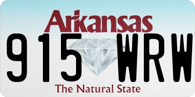 AR license plate 915WRW
