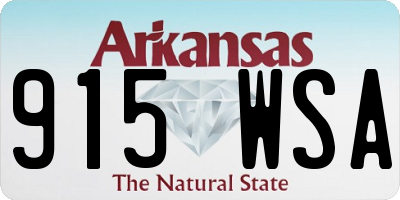 AR license plate 915WSA