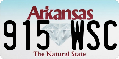 AR license plate 915WSC