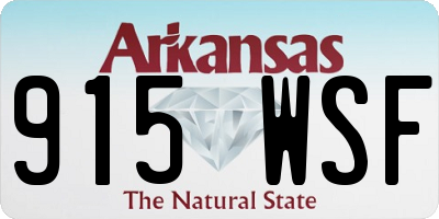AR license plate 915WSF