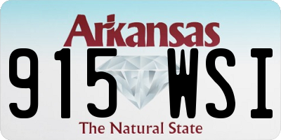 AR license plate 915WSI