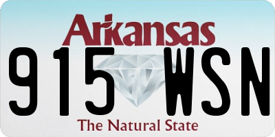 AR license plate 915WSN