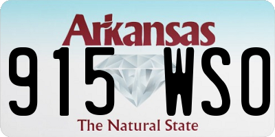 AR license plate 915WSO