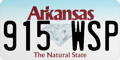 AR license plate 915WSP