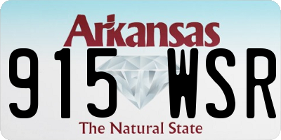 AR license plate 915WSR