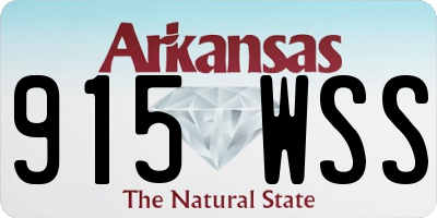 AR license plate 915WSS