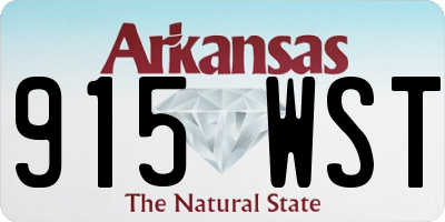 AR license plate 915WST