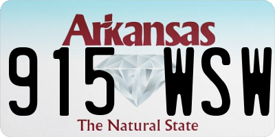 AR license plate 915WSW