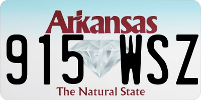 AR license plate 915WSZ
