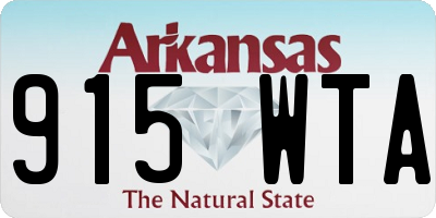 AR license plate 915WTA