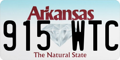 AR license plate 915WTC