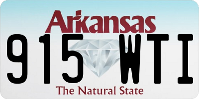 AR license plate 915WTI