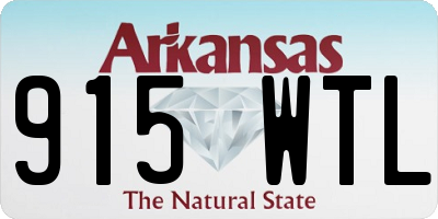 AR license plate 915WTL