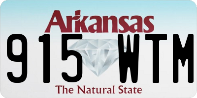 AR license plate 915WTM